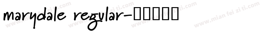 marydale regular字体转换